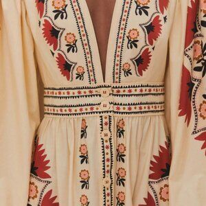 FARM Rio Cream Cashew Mandala Maxi Dress (XS)